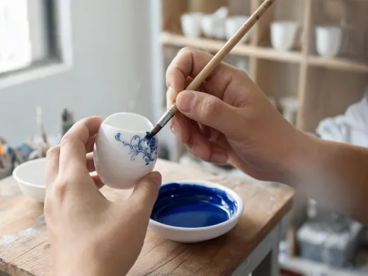 Porcelain brushwork studio