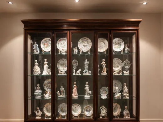 Collector porcelain cabinet